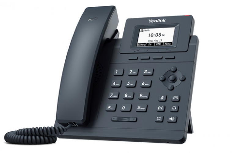 Teléfono Ip Yealink SIP-T30P Terminal con conexión por cable, PoE, Negro