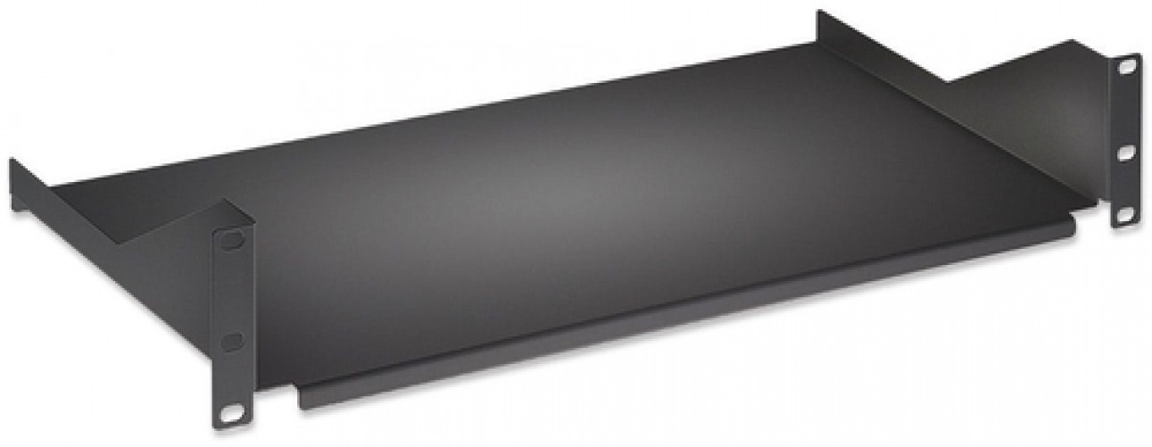 Charola Intellinet Charola fija 19" Tipo Repisa de estante, Color Negro, Peso Max. 25 kg, Capacidad del rack 2U