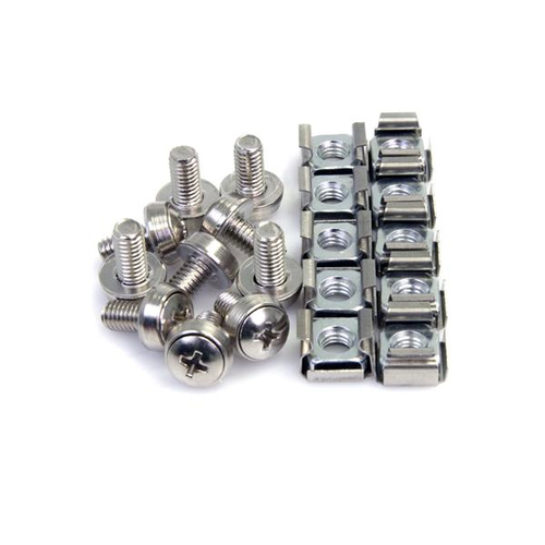 Tornillos StarTech.com tornillo M6, Cabeza de domo, Color Plata, Longitud 12 mm, Cantidad por paquete 100 pieza(s)