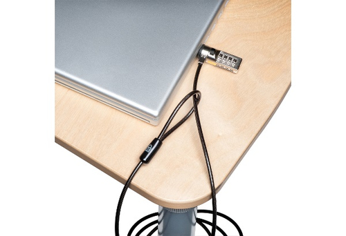 Miniatura 5 de Cable antirrobo Kensington Candado de combinación seriado para portátil: plateado , Cerradura con combinación, Negro, Amarillo