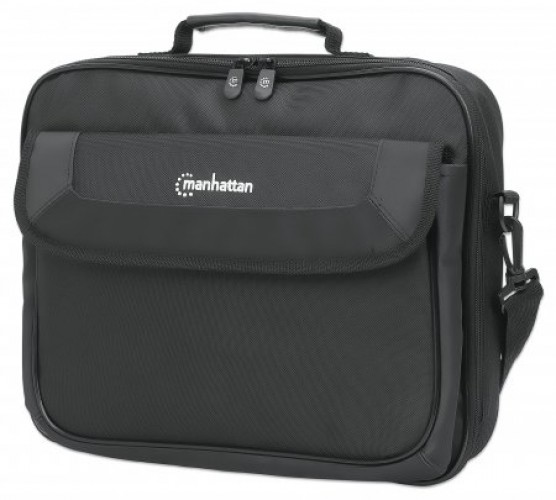 Maletin Manhattan Maletín para laptop de 14.1" Cambridge Clamshell Bolsa lateral, Hasta 14.1", Polietileno expandido (EPE), Poliéster, Negro
