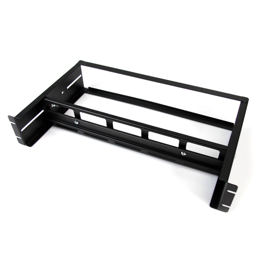 Riel StarTech.com Tipo Riel de estante, Color Negro, Material Acero, Kit de montaje Si, Tornillos incluidos Si, Capacidad del rack 2U