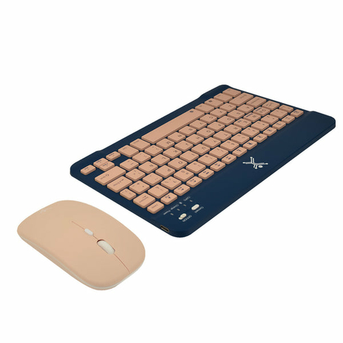 Miniatura 2 de Kit Teclado y Mouse Perfect Choice Genova Interruptor de llave de tijera, Inalámbrico, 1600 DPI, Azul