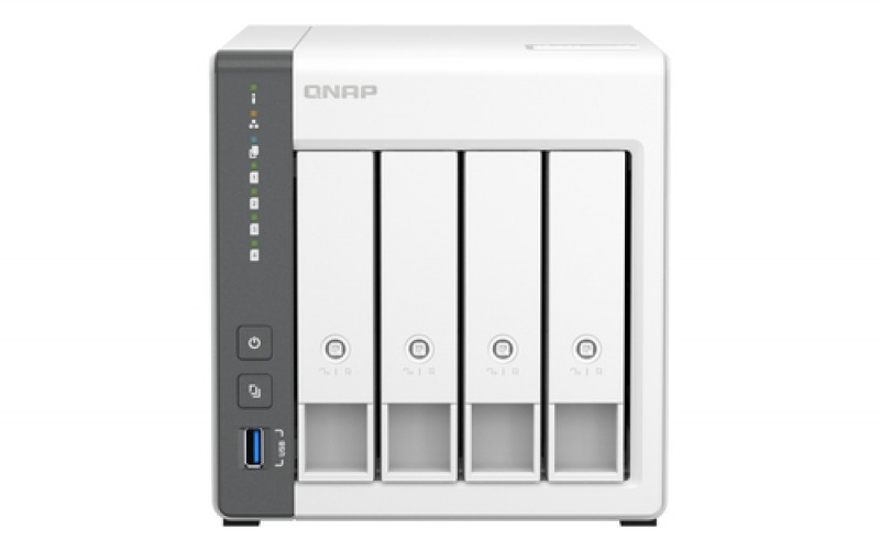 NAS QNAP TS-433 Cortex-A55, 2 GHz, 0 TB, bahías 4