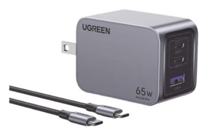 Miniatura 3 de Cargador de 65W serie Nexode Pro | 3 Puertos de Carga Ra¡pida | 2 USB-C | 1 USB-A | Tecnologa­a GaNInfinity | PD3.1 de 65W / QC4.0 | Tecnologa­a de Proteccia³n Ta©rmica | Optimiza la Carga | Caja de Aluminio | Incluye Cable U