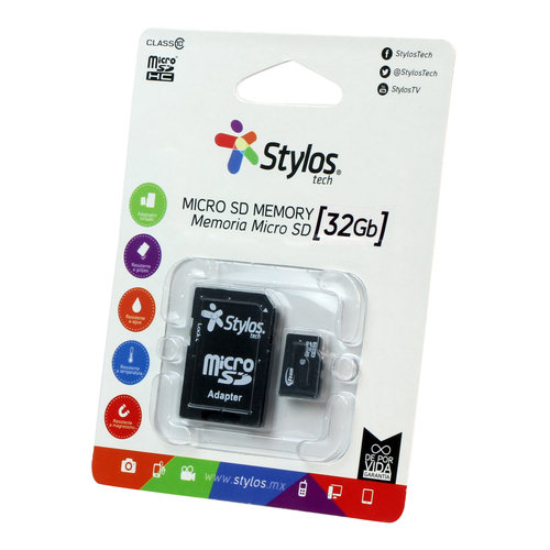 Memoria Stylos STMS321B 32 GB, MicroSDHC, Clase 10
