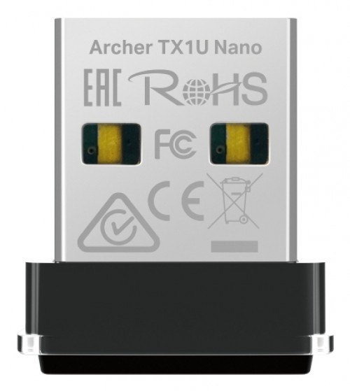 Tarjeta de red inalambrica TP-Link AX300 USB, Wi-Fi 6 (802.11ax), Negro