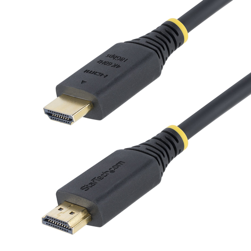 Miniatura 5 de Cable Hdmi StarTech.com HDMI2-CABLE-4K60-1M V. 2.0, Canal Ethernet, 1 m, 18 Gbit/s, Negro