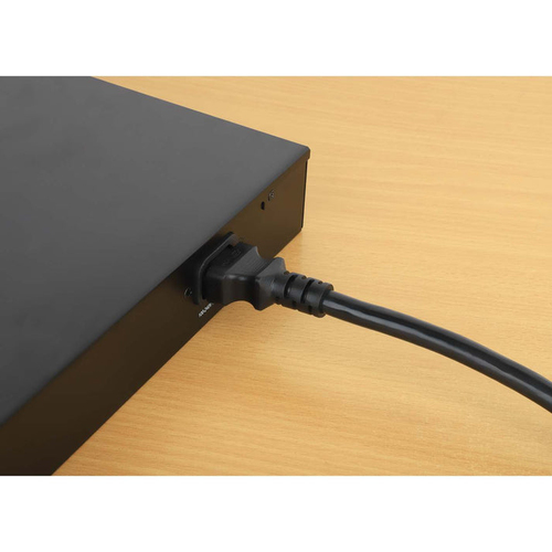Miniatura 2 de Cables de poder Manhattan Hembra, Macho 250 V, 1 m, Negro