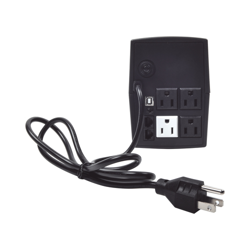 Miniatura 2 de UPS de 600VA/360W / Topologa?a La?nea Interactiva / Entrada y Salida 120 Vca / Clavija NEMA 5-15P / 4 Tomas NEMA 5-15R/ Sin Protector RJ11 ni RJ45