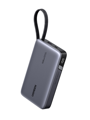 Miniatura 2 de Power Bank 20000mAh con Cable Integrado / Carga Ra?pida 100W / USB-C PD 3.0 / 4 Celdas Li-ion / 72Wh / Carga Ma?ltiple 145W / Compacto 139x80x27mm
