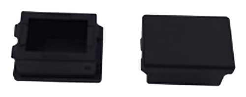 Inserto ciego para placas acopladoras LP-FO-D06 y LP-FO-D12, color negro, Bolsa con 100 pcs