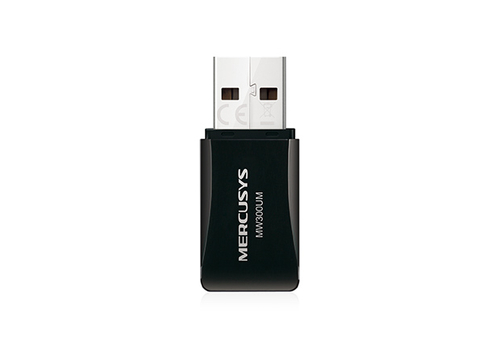 Miniatura 4 de Tarjeta de red inalambrica Mercusys MW300UM USB, Wi-Fi 4 (802.11n), Negro