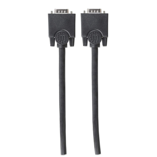 Miniatura 3 de Cable VGA Manhattan Cable para monitor SVGA 1.8 m, Macho, Macho, Negro