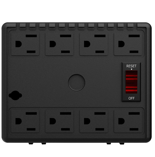 Miniatura 3 de Regulador Complet RPLUS 1300 1.3 kVA / 650 W, Entrada 100 - 140 V, 8 salidas AC, Negro