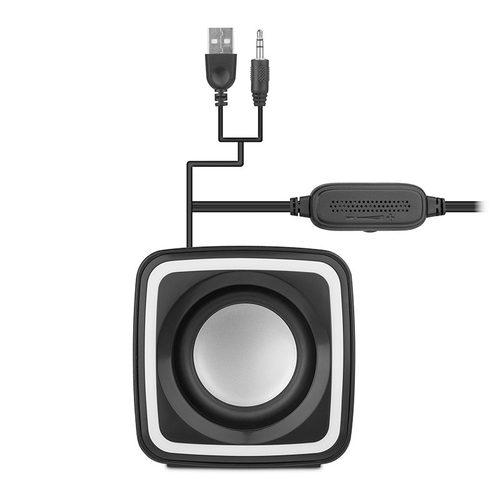 Miniatura 3 de Bocina Getttech GUS-ESRWR-01 USB, 3.5 mm, Alámbrico, Universal, Negro