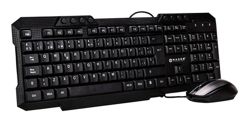Miniatura 5 de Kit Teclado y Mouse Naceb Technology NA-618N USB, Interruptor de membrana, Alámbrico, 1000 DPI, Negro