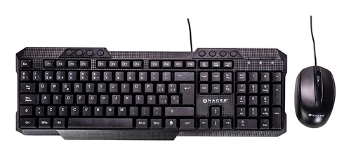 Miniatura 4 de Kit Teclado y Mouse Naceb Technology NA-618N USB, Interruptor de membrana, Alámbrico, 1000 DPI, Negro