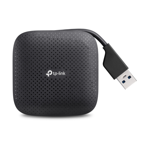 HUB TP-Link UH400 V3 Interfaz USB 3.2 Gen 1 (3.1 Gen 1) Type-A, 4 USB A 3.1, Cloruro de polivinilo (PVC), Cantidad de puertos 4, Velocidad 5000 Mbit/s, Color Negro