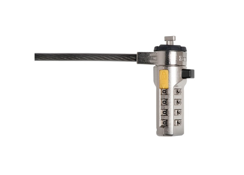 Cable antirrobo Kensington Candado de combinación seriado para portátil: plateado , Cerradura con combinación, Negro, Amarillo