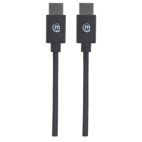 Miniatura 2 de Cable USB Manhattan USB C a USB C, 480 Mbit/s, Negro