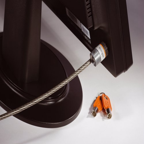 Miniatura 4 de Cable antirrobo Kensington Candado MicroSaver con juego de llave Llave, 1.8 m, Acero, Negro, Gris
