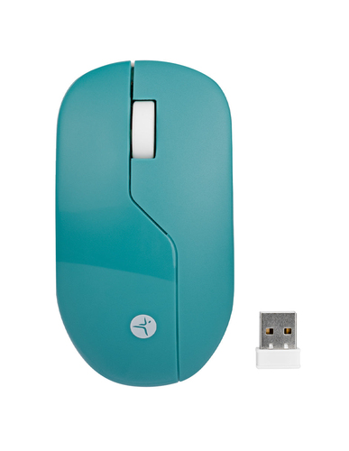 Mouse TechZone TZACMOI40 3 Botones, 1200 DPI, RF inalámbrico, 10 m, Verde, Blanco