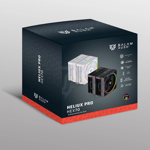 Miniatura 2 de Disipador Balam Rush Heliux Pro HEX70 12 cm, 2200 RPM, Blanco