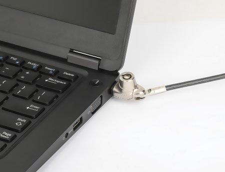 Miniatura 2 de Cable antirrobo Manhattan Candado Laptop Nano llave 1.8mts gris Kensington, Nano, Llave, 1.8 m, Acero, Zinc, Negro, Translúcido