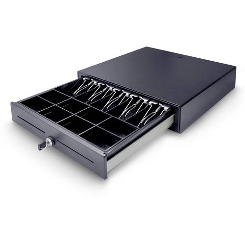 Cajón de dinero EC Line EC-CD-200M, Cajón electrónico de dinero, Plástico, Acero, Negro, Plástico, 424 mm, 439 mm