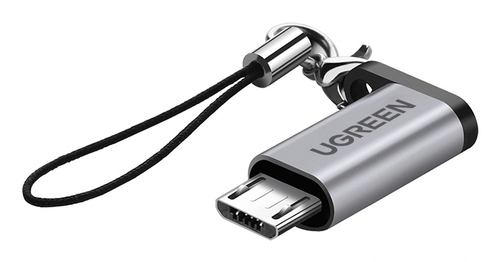 Adaptador USB-C 3.1 a Micro USB | Carga Ra?pida | FPC/QC2.0 | Sincronizacia?n de Datos | Velocidad de Transferencia de hasta 480Mbps | Incluye Corda?n | Caja de Aluminio | Ma?ltiples Protecciones | Amplia Compatibilidad.
