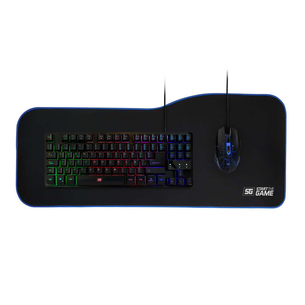 Miniatura 2 de Mousepad Gaming XL Vorago MPG-301, 335*795*5mm, Microfibra, Antideslizante, Negro
