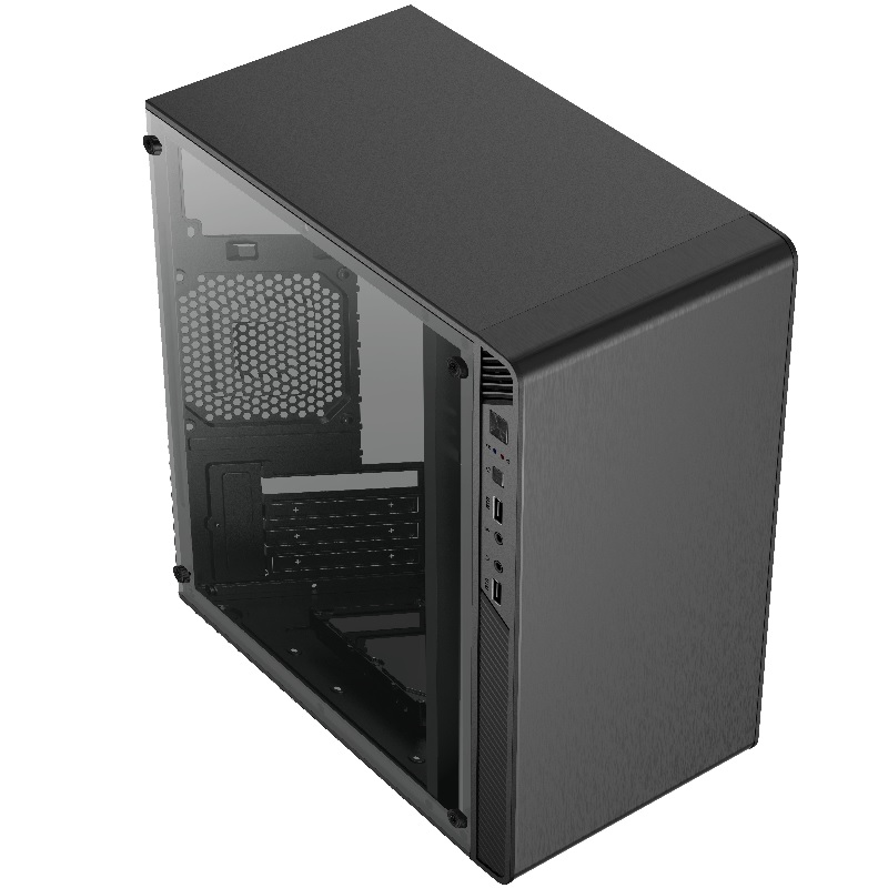 Miniatura 3 de Gabinete Acteck Performance II, Micro Torre, fuente 500w, Micro ATX, ITX, Ventana de acrilico, 1 bahia 2.5, 1 bahia 3.5, Negro, AC-935784