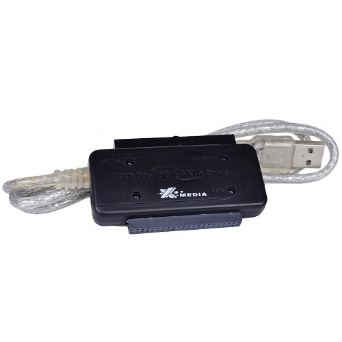 Miniatura 3 de Cable Adaptador USB2.0 A IDE 2.5 & 3.5 pulgadas y SATA XMEDIA XM-UB2235s Plug and Play